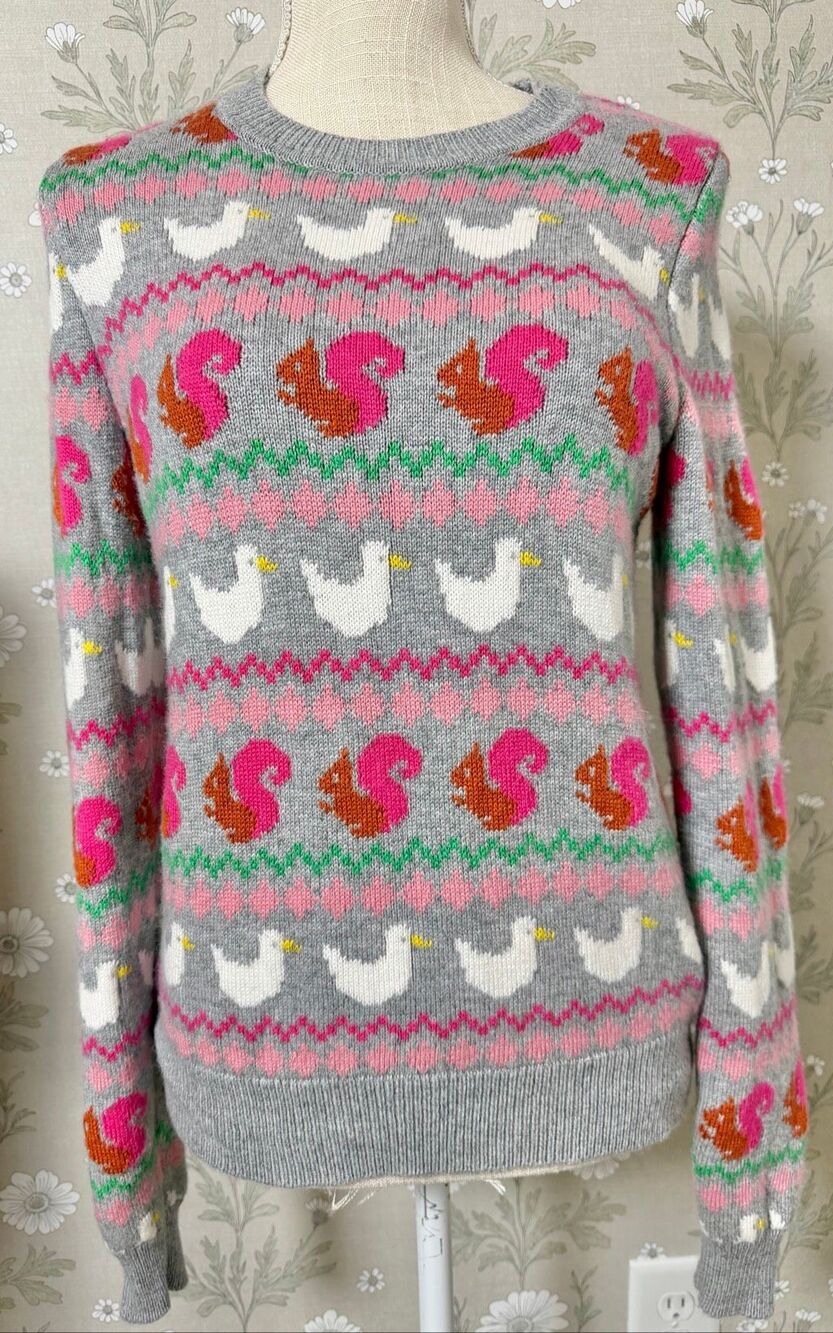 Boden Edie Fair Isle Sweater Size Small